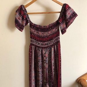 off the shoulder jumpsuit